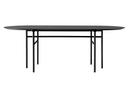 Snaregade Oval Table, Black oak veneer