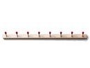 Rechenbeispiel Hook Rail, 8 Hooks (109 cm), Red