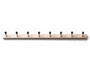 Rechenbeispiel Hook Rail, 8 Hooks (109 cm), Black