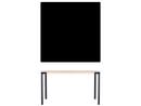 Seiltänzer Table, 75 x 120 x 120 cm, Linoleum black, Black