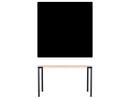 Seiltänzer Table, 75 x 120 x 120 cm, Linoleum black, Black