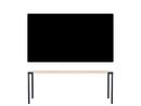 Seiltänzer Table, 75 x 190 x 90 cm, Linoleum black, Black
