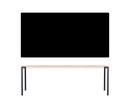 Seiltänzer Table, 75 x 220 x 90 cm, Linoleum black, Red