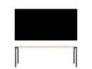 Seiltänzer Table, 75 x 220 x 90 cm, Linoleum black, Black