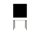Seiltänzer Table, 75 x 90 x 90 cm, Linoleum black, Black