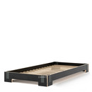 Tagedieb Stacking bed, 90 x 200 cm, Black, With rollable slatted base