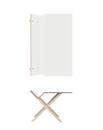 Kant Desk, 160 cm, 74 cm, FU (plywood, birch) laminate white silk mat