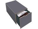 Bett drawer 16, L 103,1 x W 46,8, Melamine anthracite with birch edge, Classic (without castors)