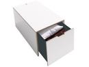 Bett drawer 16, L 103,1 x W 46,8, Melamine white with birch edge, Classic (without castors)