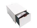 Bett drawer 16, L 93,1 x W 46,8, Melamine white with birch edge, Comfort (with castors)