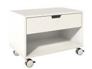 Modular Bedside Table, Melamine white with white edge