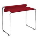 PS07 Secretary, Ruby red (RAL 3003), Without desk pad, chromed