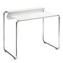 PS07 Secretary, Pure white (RAL 9010), Without desk pad, chromed