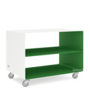 Trolley R 103N, Bicoloured, Pure white (RAL 9010) - May green (RAL 6017), Industrial castors