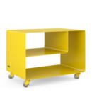 Trolley R 106N, Self-coloured, Traffic yellow (RAL 1023), Transparent castors