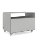 Trolley R 107N, Self-coloured, Aluminium white (RAL 9006), Transparent castors