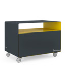 Trolley R 107N, Bicoloured, Anthracite grey (RAL 7016) - Traffic yellow (RAL 1023), Industrial castors