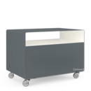 Trolley R 107N, Bicoloured, Basalt grey (RAL 7012) - Pure white (RAL 9010), Industrial castors