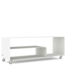 Sideboard R 111N, Self-coloured, Pure white (RAL 9010), Industrial castors