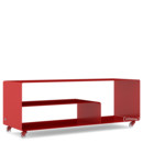 Sideboard R 111N, Self-coloured, Ruby red (RAL 3003), Transparent castors