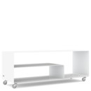 Sideboard R 111N, Self-coloured, Signal white (RAL 9003), Industrial castors