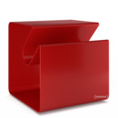 V44 Side Table, Ruby red (RAL 3003), Glides