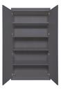 Flai Wardrobe, Large (216 x 118 x 61 cm), Melamine anthracite with birch edge, Configuration 2