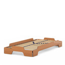 Stacking Bed, 90 x 190, Oiled beech, Solid wood frame