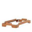 Stacking Bed, 90 x 190, Oiled beech, Without slatted frame