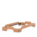 Stacking Bed, 90 x 190, Lacquered beech, Without slatted frame