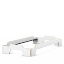Stacking Bed Comfort, CPL white, Without slatted frame