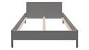Nait Double Bed, 140 x 200, With headboard, CPL anthracite