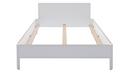 Nait Double Bed, 140 x 200, With headboard, CPL white