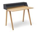 PS04/PS05 Secretary, W 100 x D 63 cm (PS04), Anthrazite grey (RAL 7016), Oiled oak, Without power box