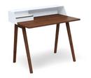 PS04/PS05 Secretary, W 100 x D 63 cm (PS04), Signal white (RAL 9003), Walnut oiled, With power box