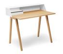 PS04/PS05 Secretary, W 100 x D 63 cm (PS04), Pure white (RAL 9010), Oiled oak, With power box