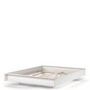 Flai Bed, 160 x 200, Without headboard, CPL white, Without slatted frame