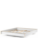 Flai Bed, 180 x 200, Without headboard, CPL white, Without slatted frame