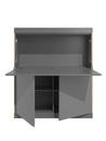 Flai Home Office, H 136,3 x W 118 cm, CPL anthracite