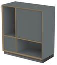 Vertiko Ply shelf, Version 4, Anthracite, With base