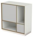 Vertiko Ply shelf, Version 2, Pure white, With base