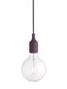 E27 Pendant Lamp, Burgundy