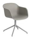 Fiber Armchair Swivel, Grey