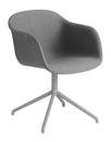 Fiber Armchair Swivel, Fabric remix 133 - Grey