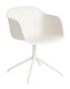 Fiber Armchair Swivel, Natural white