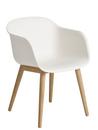 Details Muuto Fiber Armchair Wood Fiber Armchair Wood, Natural white / oak