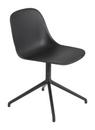 Fiber Side Chair Swivel, Black