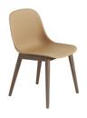 Fiber Side Chair Wood, Ochre / dark brown