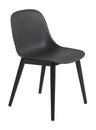 Fiber Side Chair Wood, Black