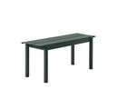 Linear Bench Outdoor, L 110 x W 39 cm, Dark green
